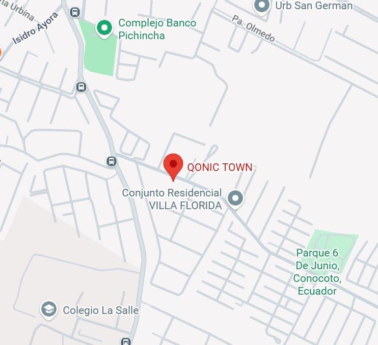 Mapa de ubicación Qonic Town